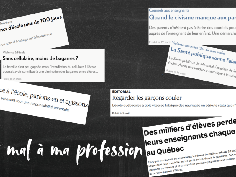 J&rsquo;ai mal à ma&nbsp;profession